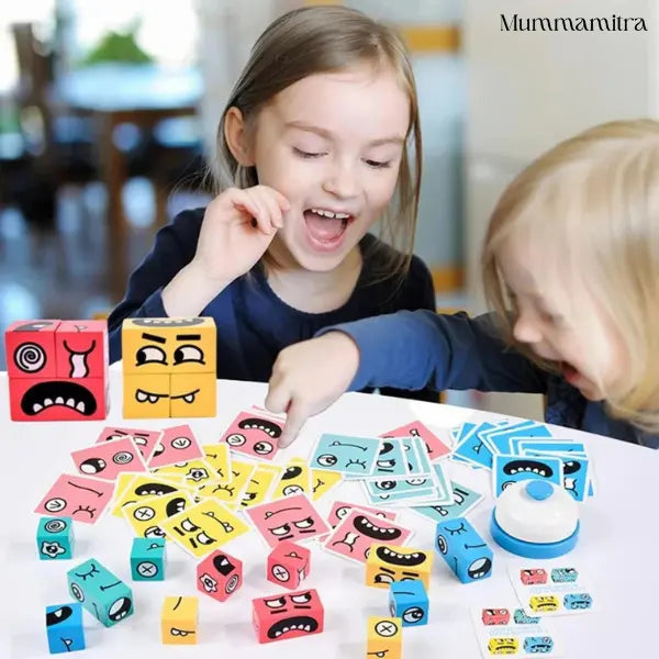 WonderFaces Expression Blocks – Interactive Face-Changing Puzzle for Kids