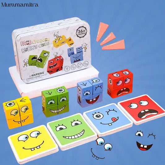 WonderFaces Expression Blocks – Interactive Face-Changing Puzzle for Kids
