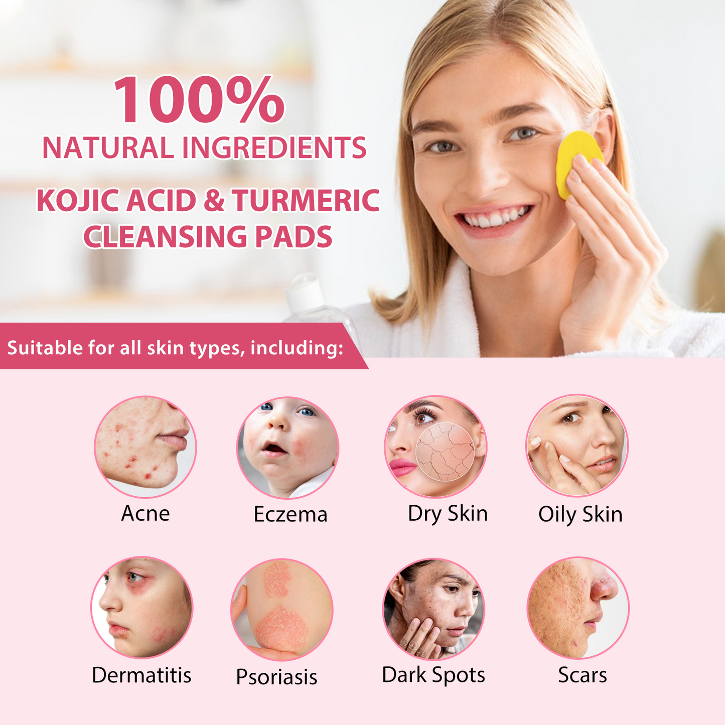 Kojic Acid & Turmeric Cleansing Pads