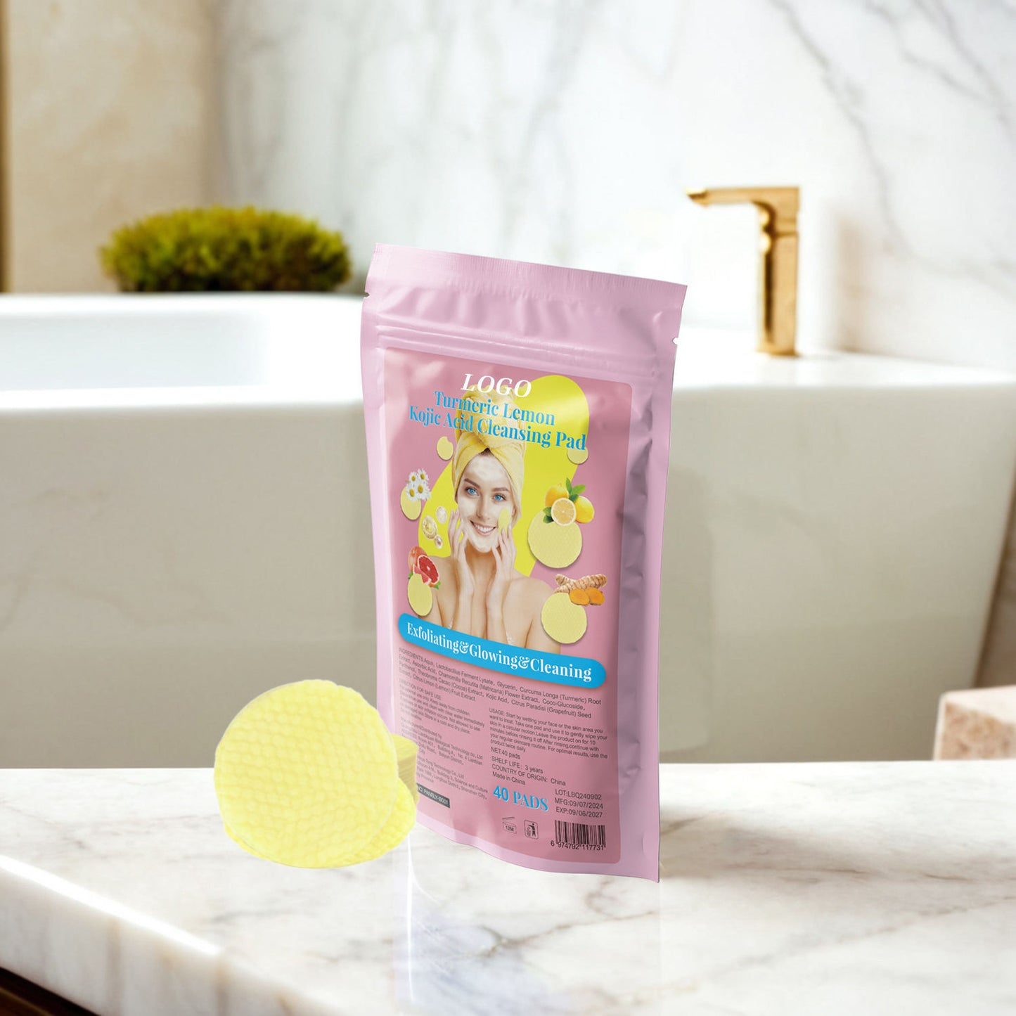 Kojic Acid & Turmeric Cleansing Pads